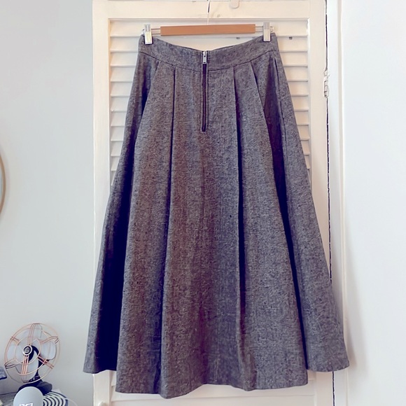 ZARA WOOL BLEND MIDI SKIRT ZW COLLECTION - Picture 13 of 13